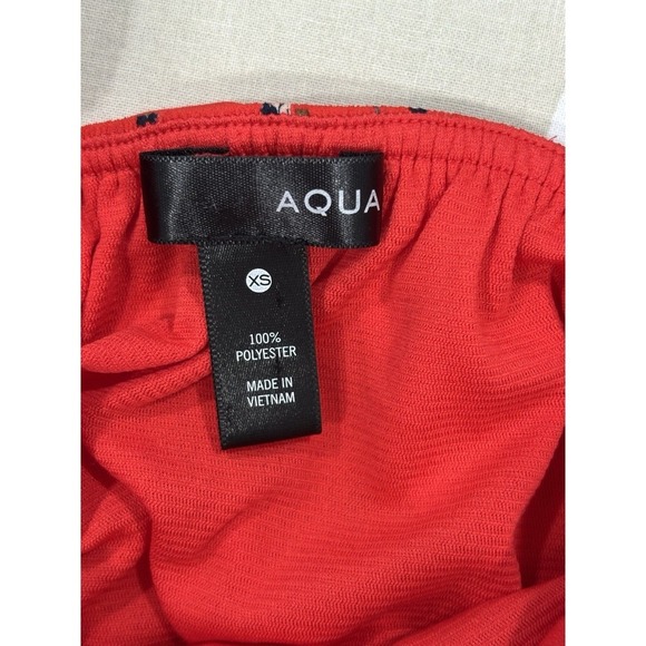 Aqua Red Floral Ruffle Strap Cami Tank Top Button Front XS Cottagecore - Picture 5 of 7